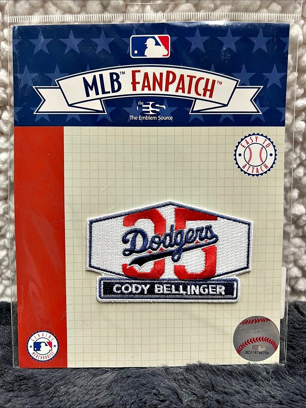 The Emblem Source, MLB FanPatch.  Cody Bellinger - Dodgers.  NWT